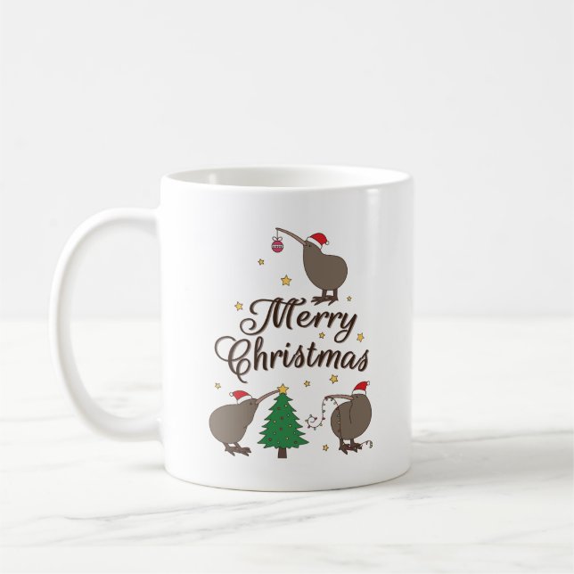Caneca De Café Kiwi Natal (Esquerda)