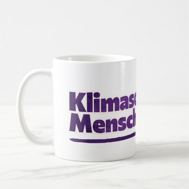 Caneca De Café Klimaschutz ist Menschenschutz (Esquerda)