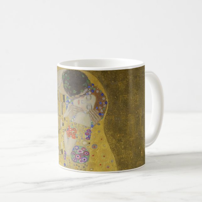 Caneca De Café Klimt é o Beijo (Frente Esquerda)
