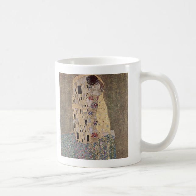 Caneca De Café Klimt - o beijo (Direita)