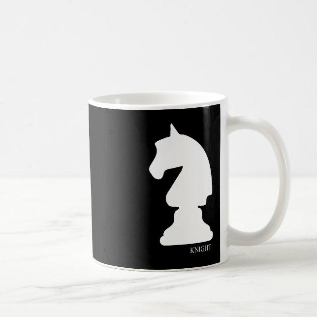 Caneca De Café Knight Chess Piece Group Costume Chess Club Chess (Direita)