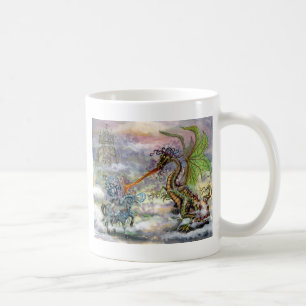 Caneca De Café Knight n Dragon