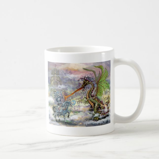 Caneca De Café Knight n Dragon (Direita)