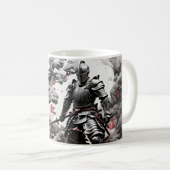 Caneca De Café Knight Warrior B (Frente Esquerda)