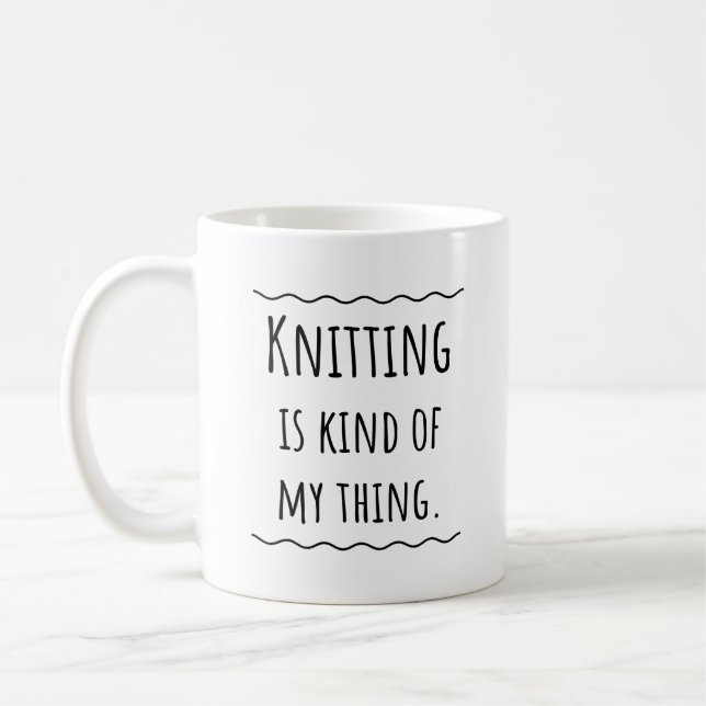 Caneca De Café Knitter Knitting Crochet (Esquerda)