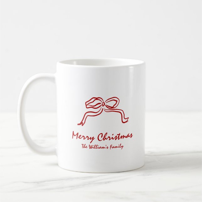 Caneca De Café Knot Modern Christmas (Esquerda)
