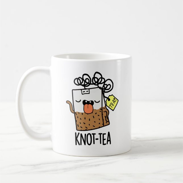 Caneca De Café Knot tea Funny Tea Pun (Esquerda)