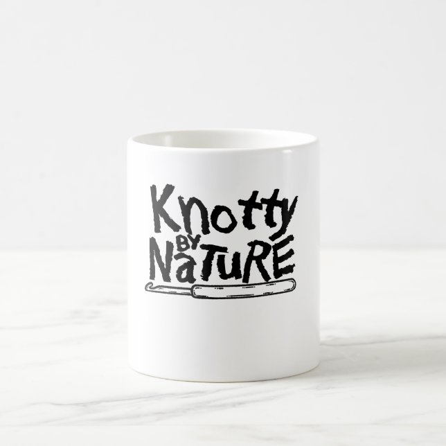 Caneca De Café Knotty por Nature Crochet Mug (Centro)