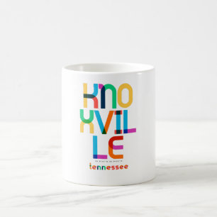 Caneca De Café Knoxville Tennessee Meados do Século, Arte Pop,