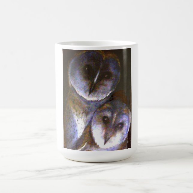 Caneca De Café knp das corujas de celeiro (Centro)