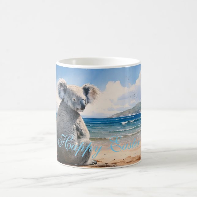 Caneca De Café Koala assistindo o Felz pascoa oceânico (Centro)