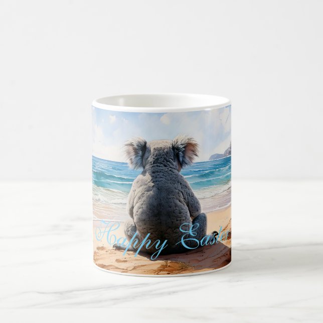 Caneca De Café Koala assistindo o Felz pascoa oceânico (Centro)