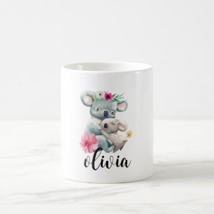 Caneca De Café Koala Bear Oferece Enfermeira Bonita