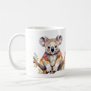 Caneca De Café Koala Brincando Com Uma Alegria E Adorável Tristez