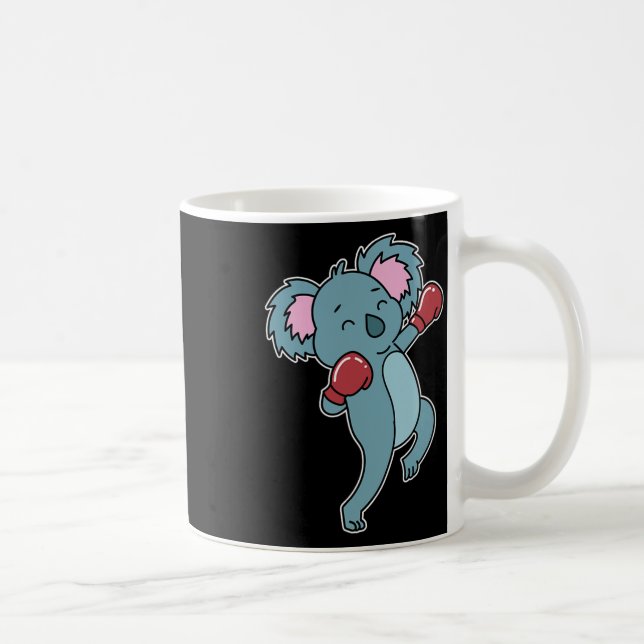 Caneca De Café Koala faz boxing (Direita)
