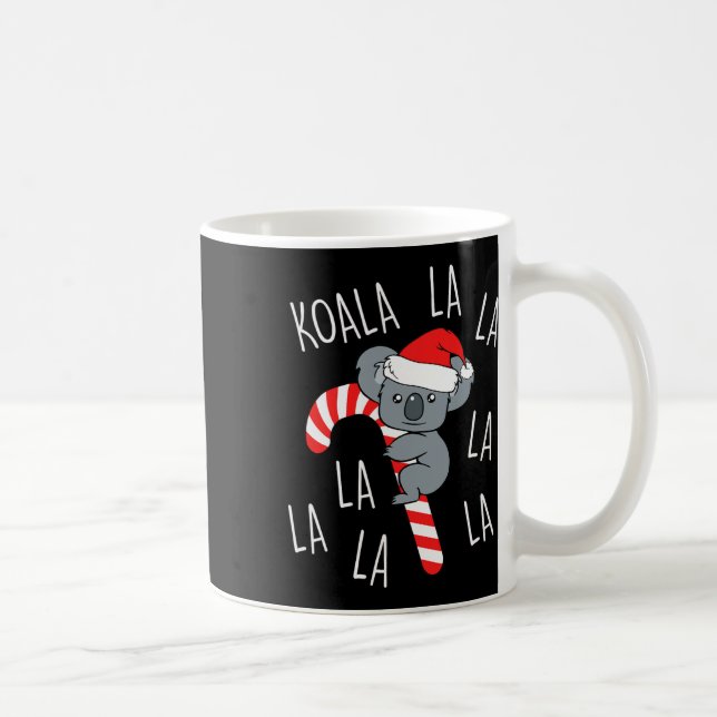 Caneca De Café Koala La La - Aussie Xmas Pun Funny Australiano (Direita)