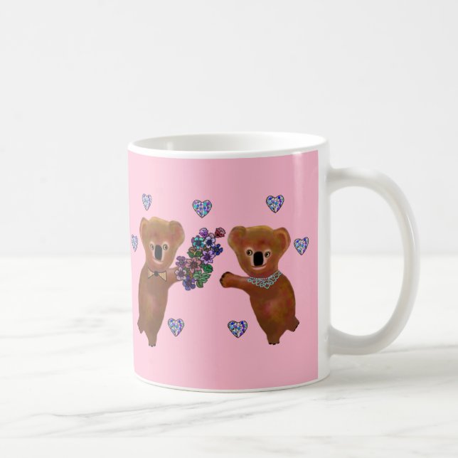 Caneca De Café Koala Luv você (Direita)