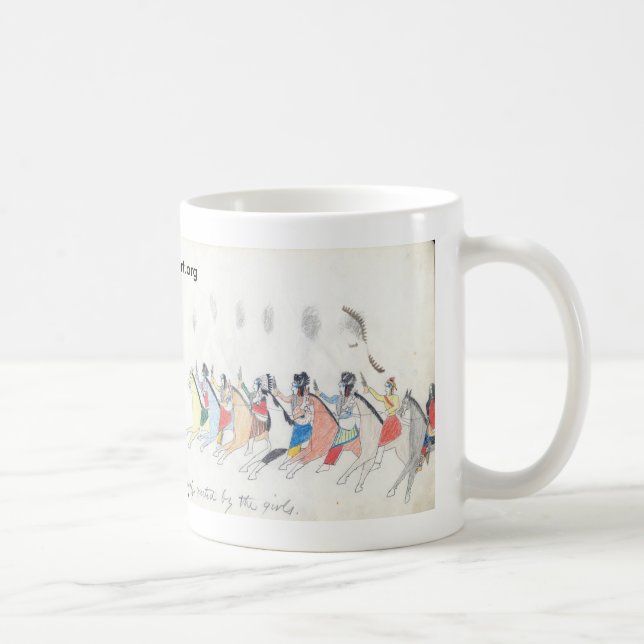 Caneca De Café Koba:  Os homens novos que retornam de um saque (Direita)