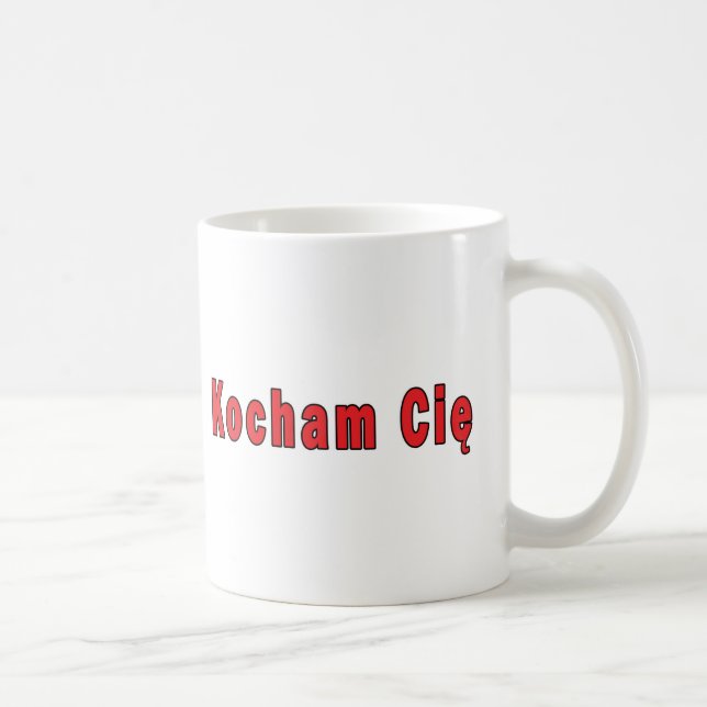 Caneca De Café Kocham Cie - Eu Te Amo (Direita)