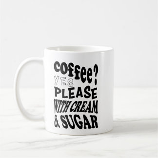 Caneca De Café koffie met room en suiker
