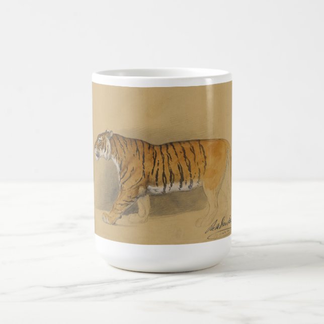 Caneca De Café Koffiemok "Wandelende tijger" van Raden Saleh®   (Centro)