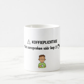 Caneca De Café "Koffieplichtige” Mok - leuk Cadeau voor Collega