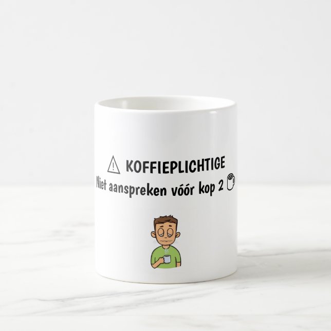 Caneca De Café "Koffieplichtige” Mok - leuk Cadeau voor Collega (Centro)