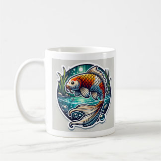 Caneca De Café Koi Fish