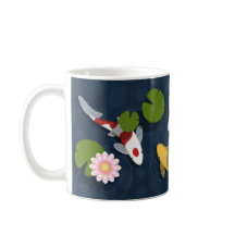 Koi Fish Pond Coffee Mug