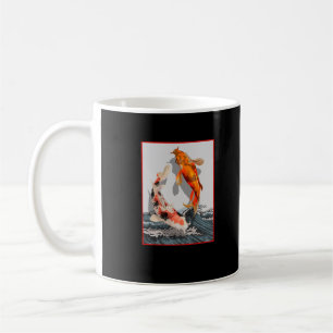 Caneca De Café Koi Japonês Wave Water Carp Fish
