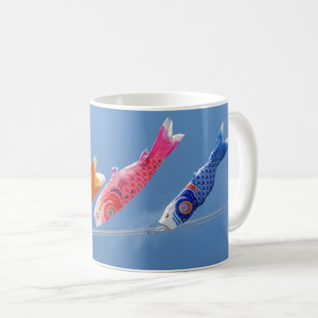 Caneca De Café Koinobori (carp stream): Japão (Frente Esquerda)