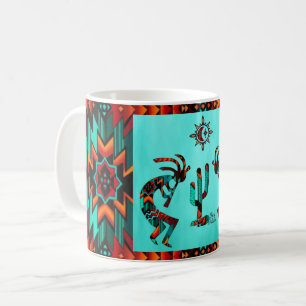 Caneca De Café Kokopelli E Cactus