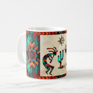 Caneca De Café Kokopelli E Cactus