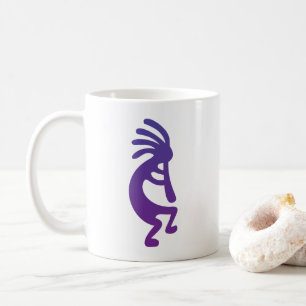 Caneca De Café Kokopelli mágico roxo
