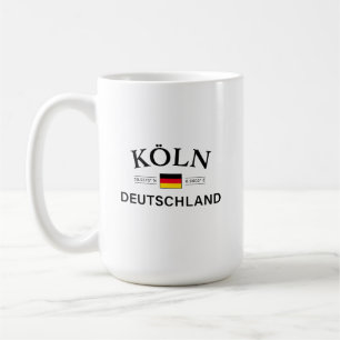 Caneca De Café Koln (Colônia) Coordenadas de Alemanhas Alemãs