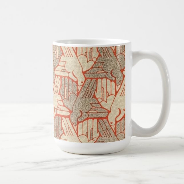 Caneca De Café Koloman Moser - Os mil corvos (Direita)