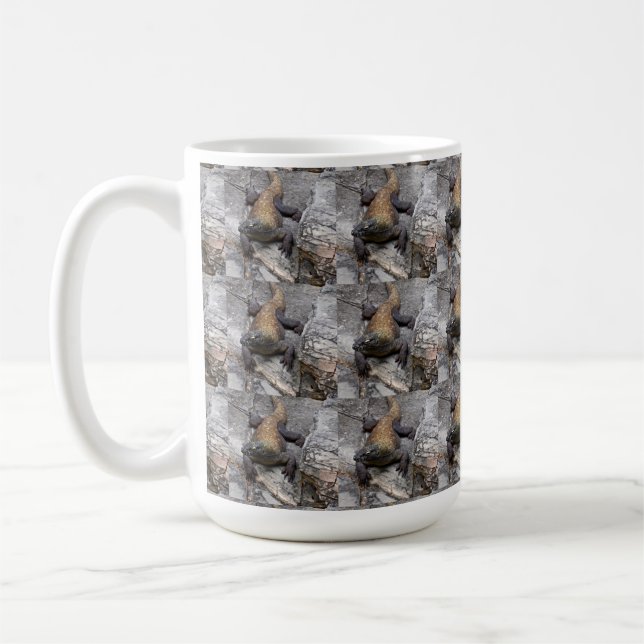 Caneca De Café Komodo Dragon Full-Wrap Pattern (Esquerda)