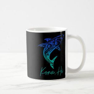 Caneca De Café Kona Havaí Tubarão Mergulho Pesca Surfe Surfista H