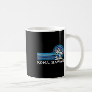 Caneca De Café Kona Hawaii Beach Vintage Family Férias de Verão