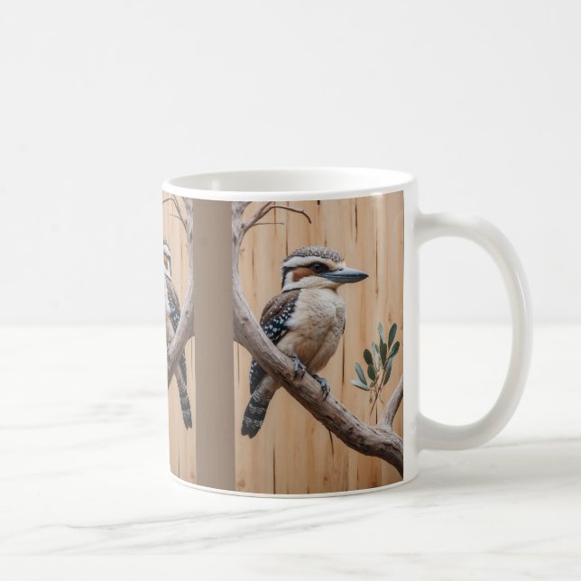 Caneca De Café Kookaburra australiano em uma Arte da Vida Selvage (Direita)