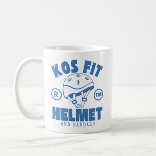 Caneca De Café Kos fit: capacete e sandálias (Grécia)