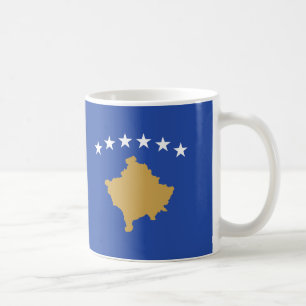 Caneca De Café Kosovo Flag Cerâmica Coffee Mug