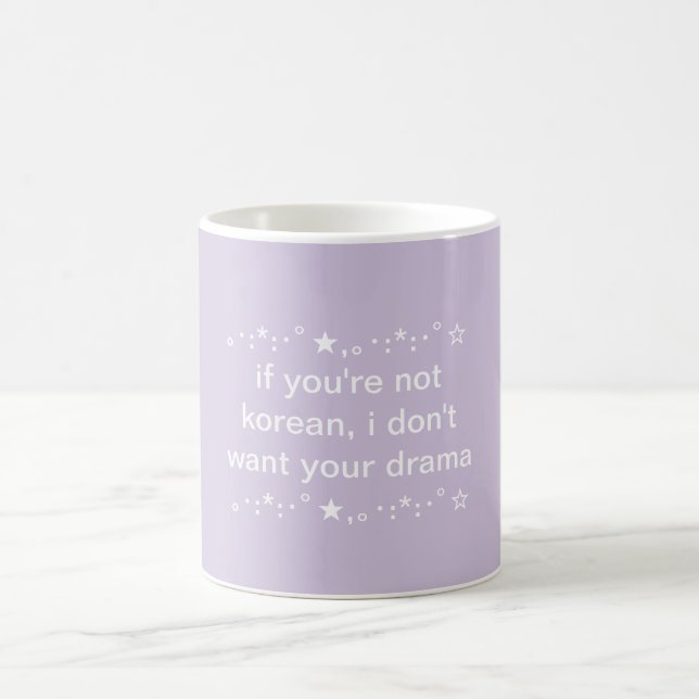 Caneca De Café Kpop e Kdrama, Estético Adolescente (Centro)