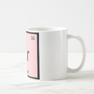 Caneca De Café Kr - Gato Korat Química Tabela Periódica Elemento
