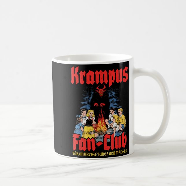 Caneca De Café Krampus Fan-club Ugly Xmas German Christmas Demon  (Direita)