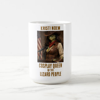 Caneca De Café Kristi Noem Lizard Person