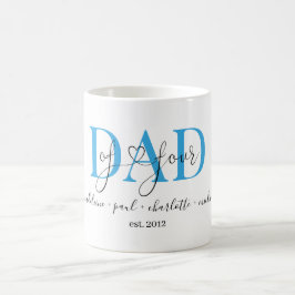 Caneca De Café Kundenspezifisch Dad of four Kaffeetasse