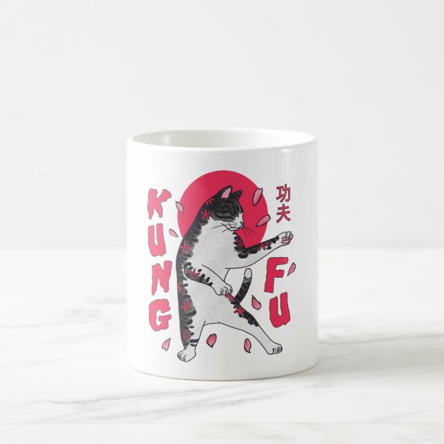 Caneca De Café Kung Fu Cat (Centro)