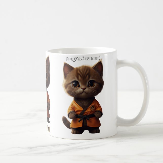 Caneca De Café Kung Fu Kittens Mug (PanPoo) (Direita)