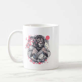 Caneca De Café Kung Fu Leão Sakura Mma Kickboxing Judô Taekwondo